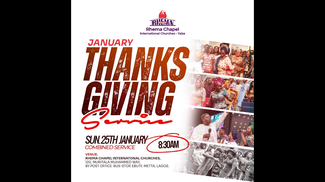 Rhema Chapel Yaba - Thursday Kingdom Line Teaching - January 29th, 2026