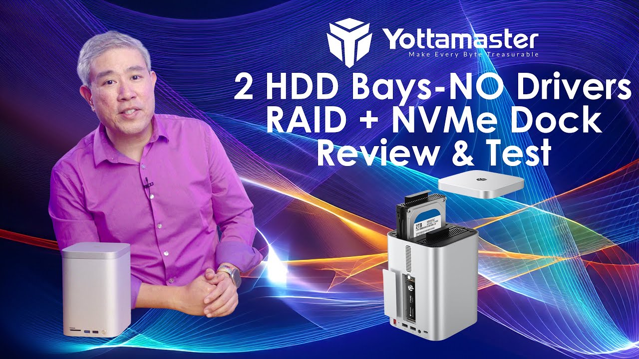Обзор RAID-массива жесткого диска Yottamaster без драйверов + док-станция NVMe!