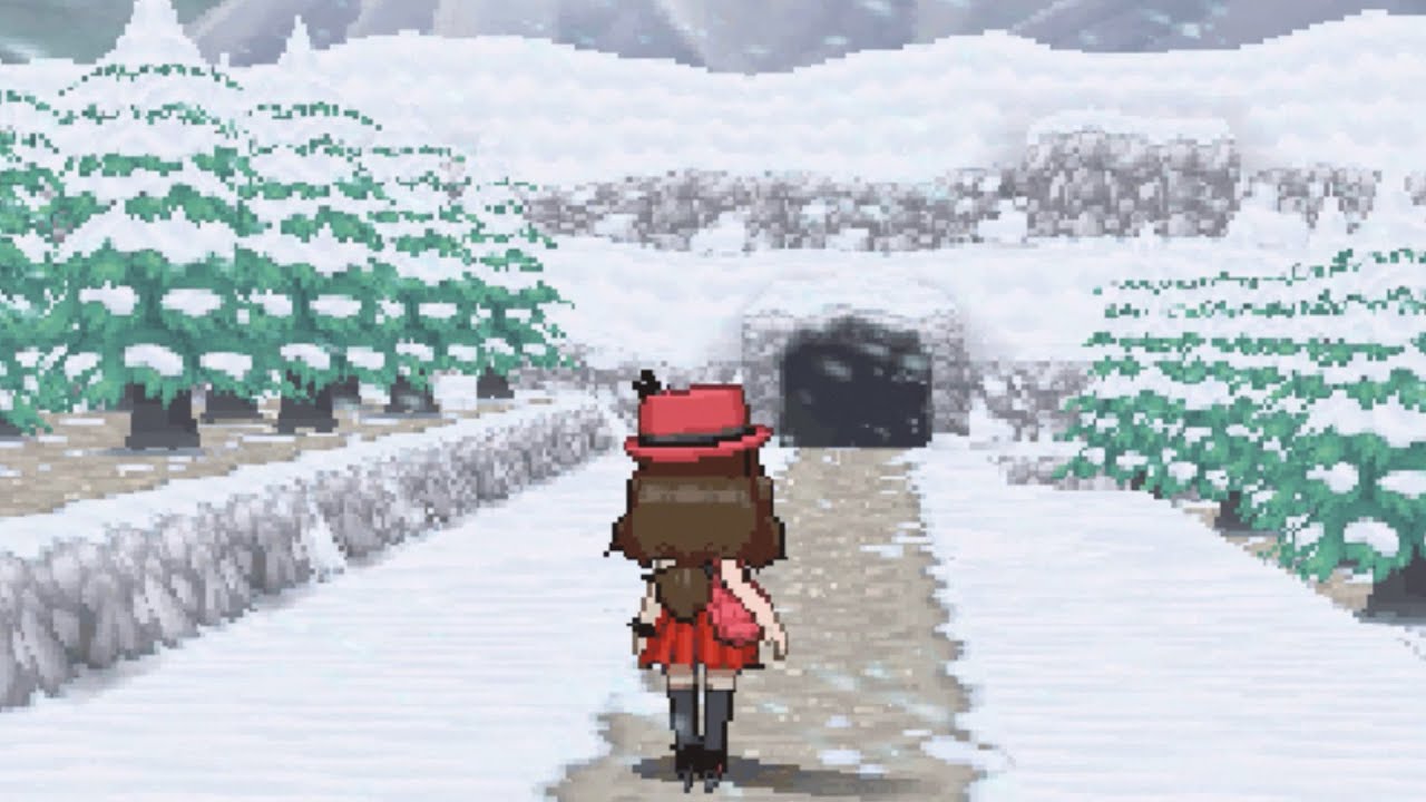 Pokemon winter music playing outside the room⛄