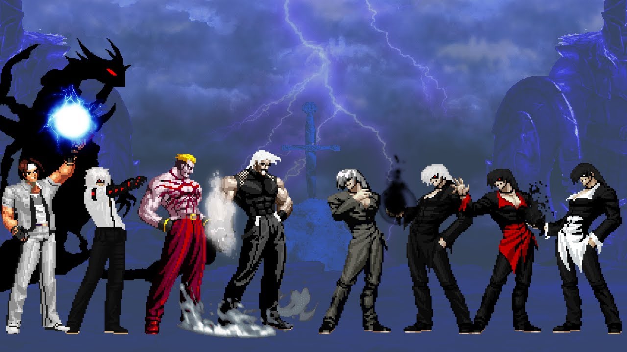 Daniel's Hyper Bosses Team vs AET's Iori Element OP Team | KOF MUGEN