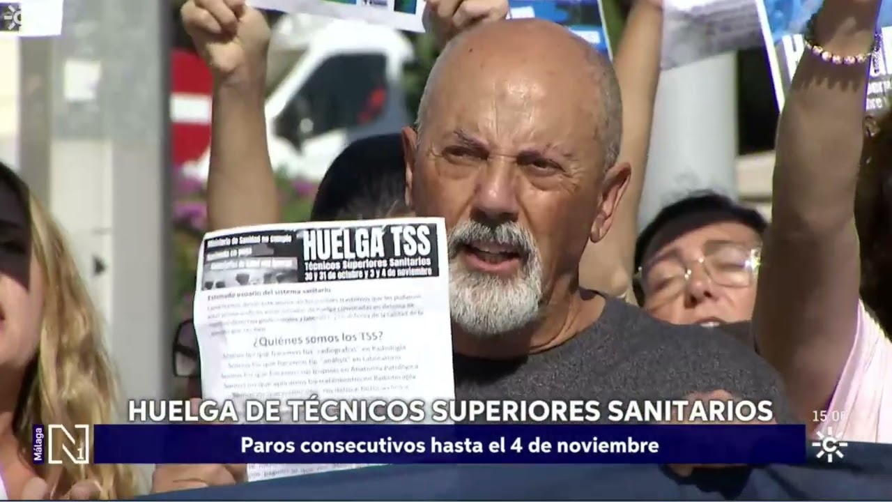 Huelga Nacional de Técnicos Superiores Sanitarios | Noticias 1 Málaga – 30/10/2025