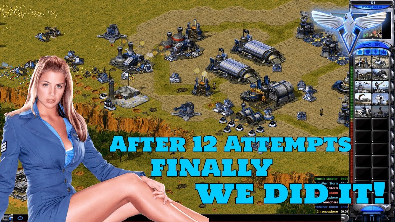 Red Alert 2 - 12 Attempts, Sweet win - 7 vs 1 + Superweapons