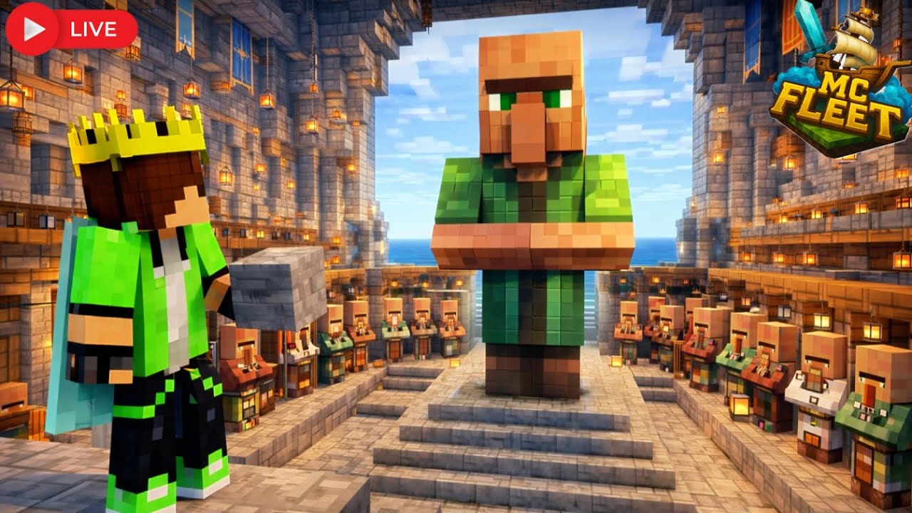 Trading Hall with NEW THEME 😍 | MC Fleet Season 2 Day 13 #mcfleet #gamerfleet