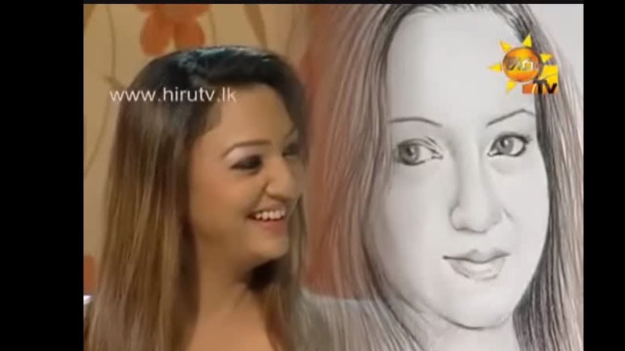 Life portrait of Anjula Rajapakse by Shamen Walker | during live TV programme