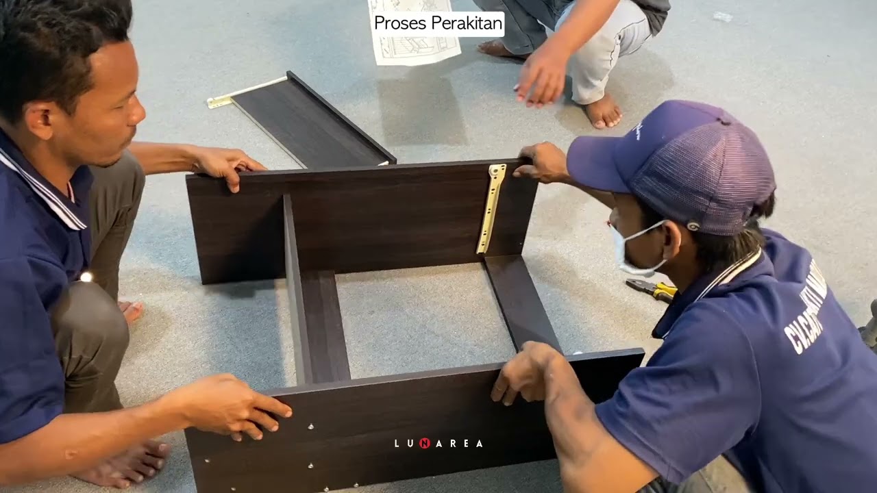 Petunjuk Perakitan Meja Komputer Lunarea | MC 02