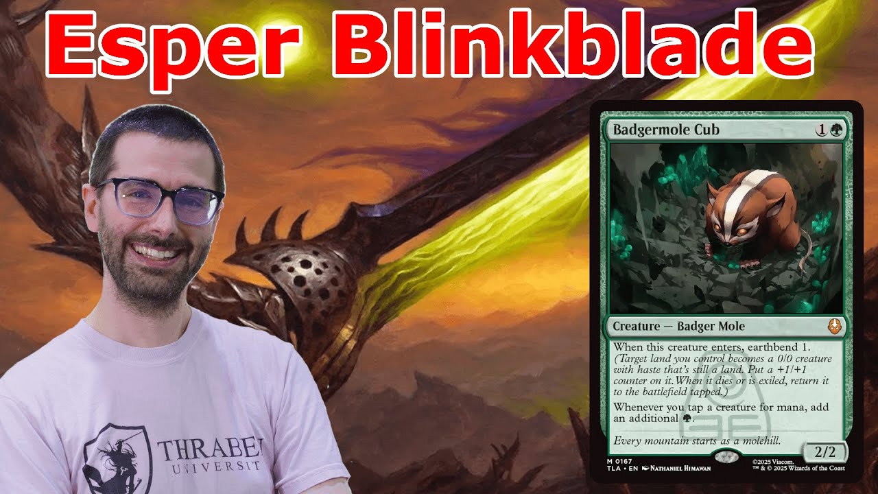 BADGERMOLE CUB IS THE STAR OF THE SHOW!  Legacy Esper Blinkblade MTG