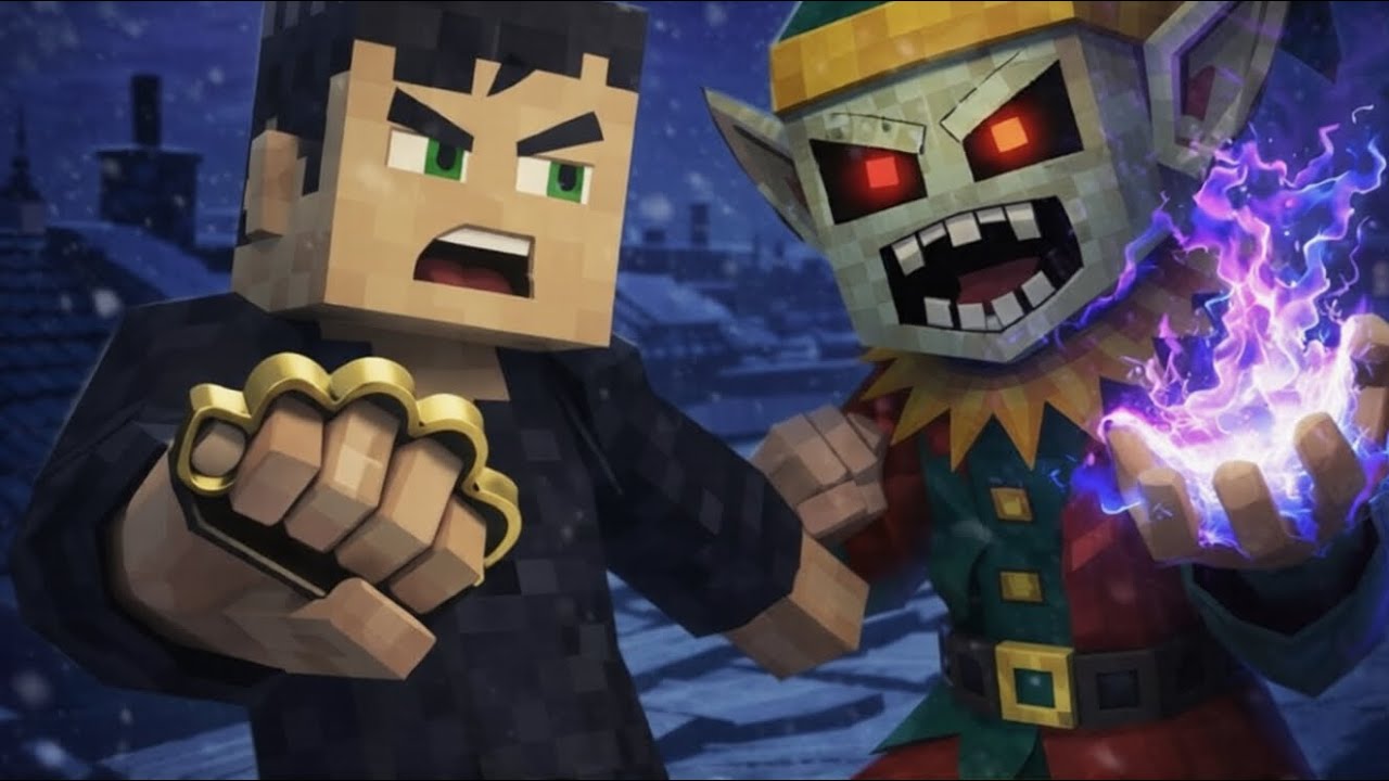 МЫ ПОБЕДИЛИ ЭЛЬФОВ В МАЙНКРАФТ!!! Minecraft фильм: «Рождественская игрушка: эпоха санты» майнкрафт