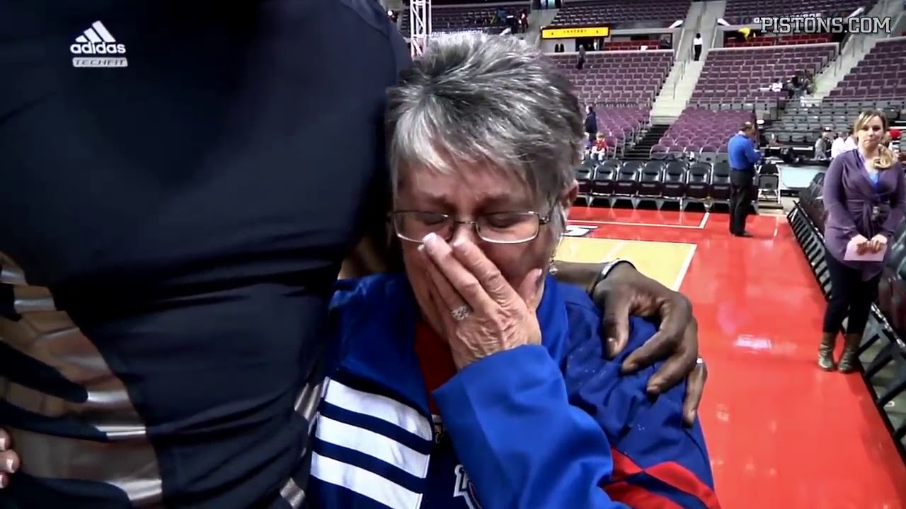 Detroit Pistons | Ben Wallace Surprises Pistons Fan