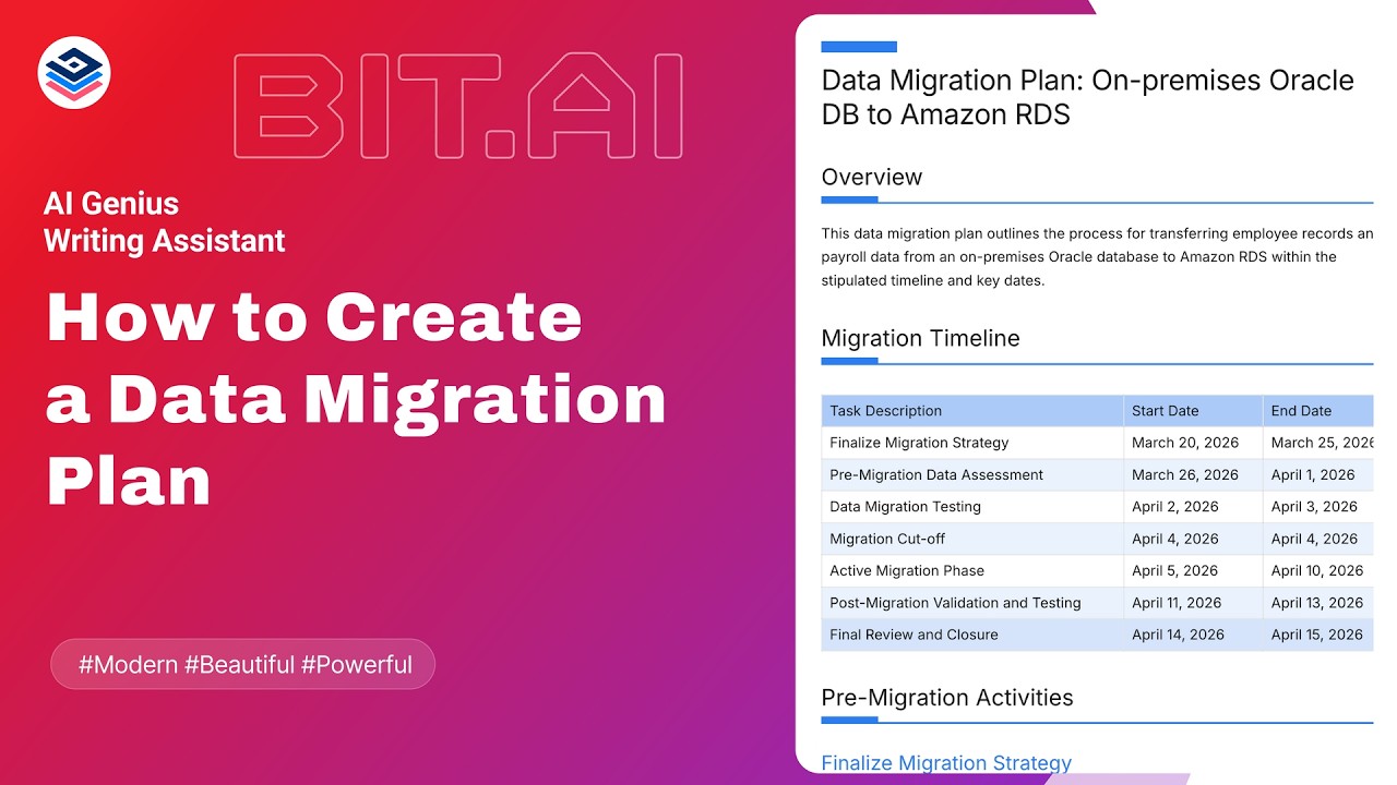 How to Create a Data Migration Plan with AI?