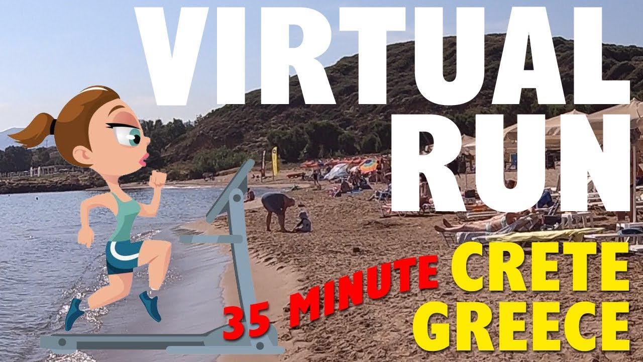 Virtual Run in Agii Apostoli, Chania, Crete, Greece!