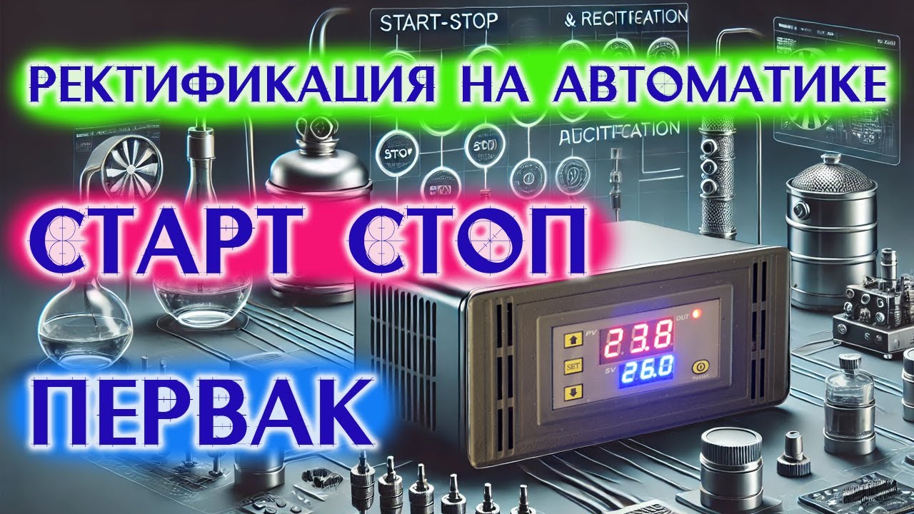 Автоматика Старт Стоп, ректификация и настройка работы колонны. Самая бюджетная автоматика в Украине