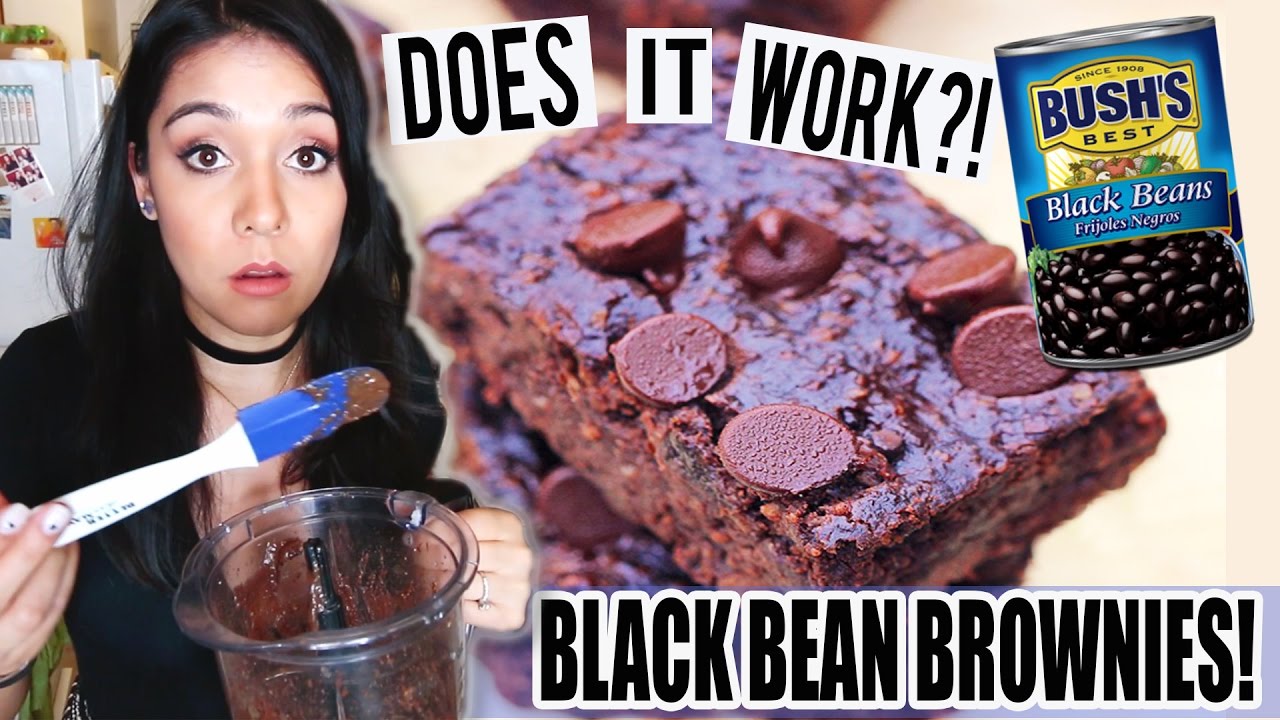BROWNIES MADE OUT OF BLACK BEANS?! Does it Work??! - #TastyTuesday