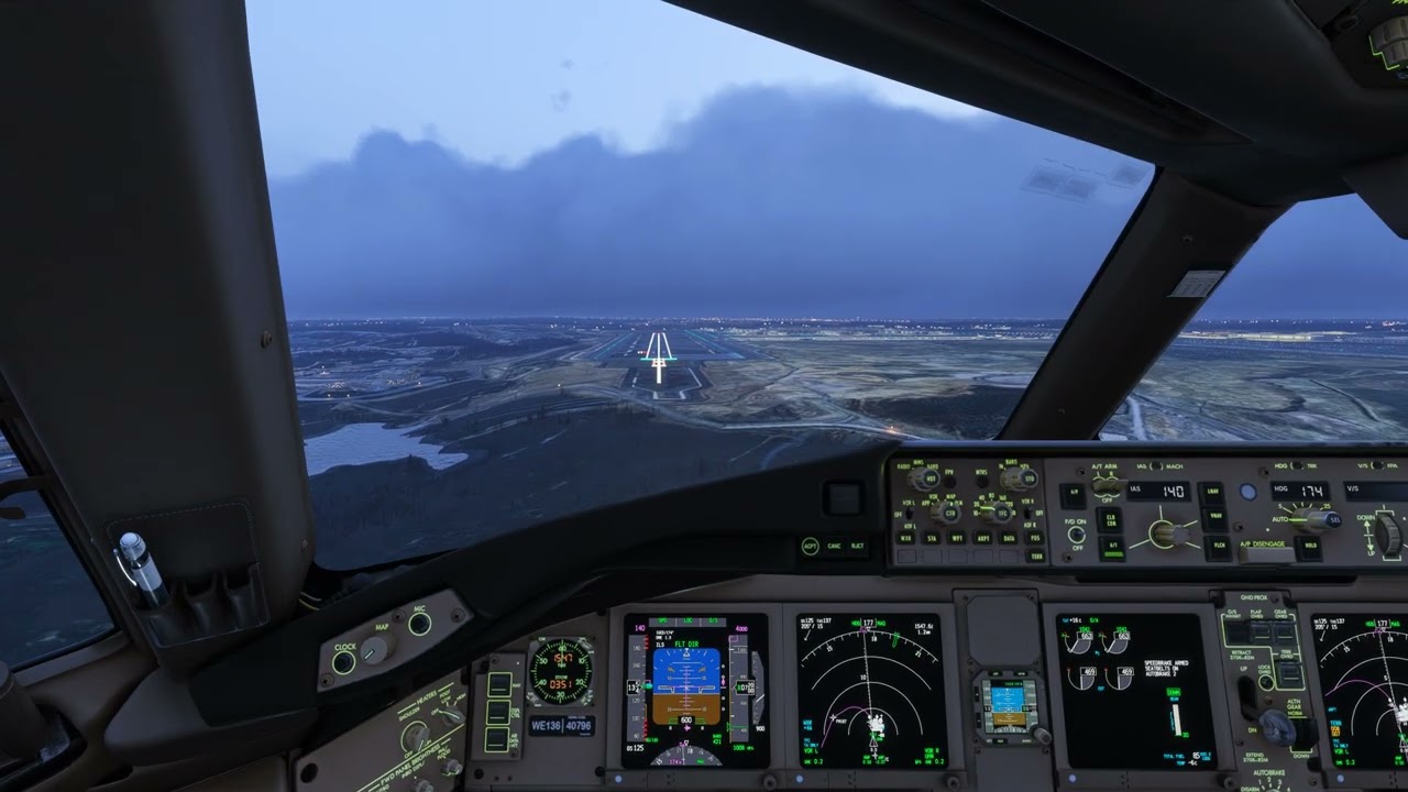 [MSFS 2024] Beautiful Sunset Arrival into Istanbul LTFM | Turkish B77W