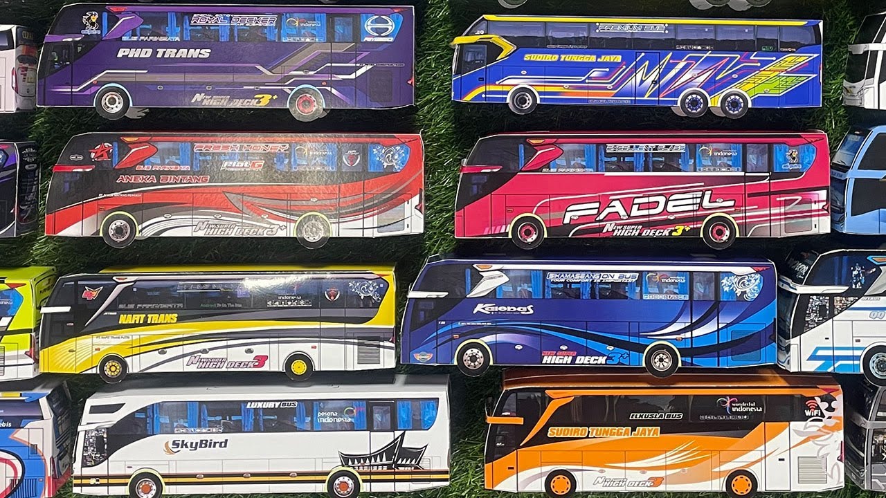 Bus Telolet, Bus STJ Mowgli, Bus Fadel Ramisya, Bus Kalebas Al Hajj, Bus PHD trans, Bus Sky Bird 074