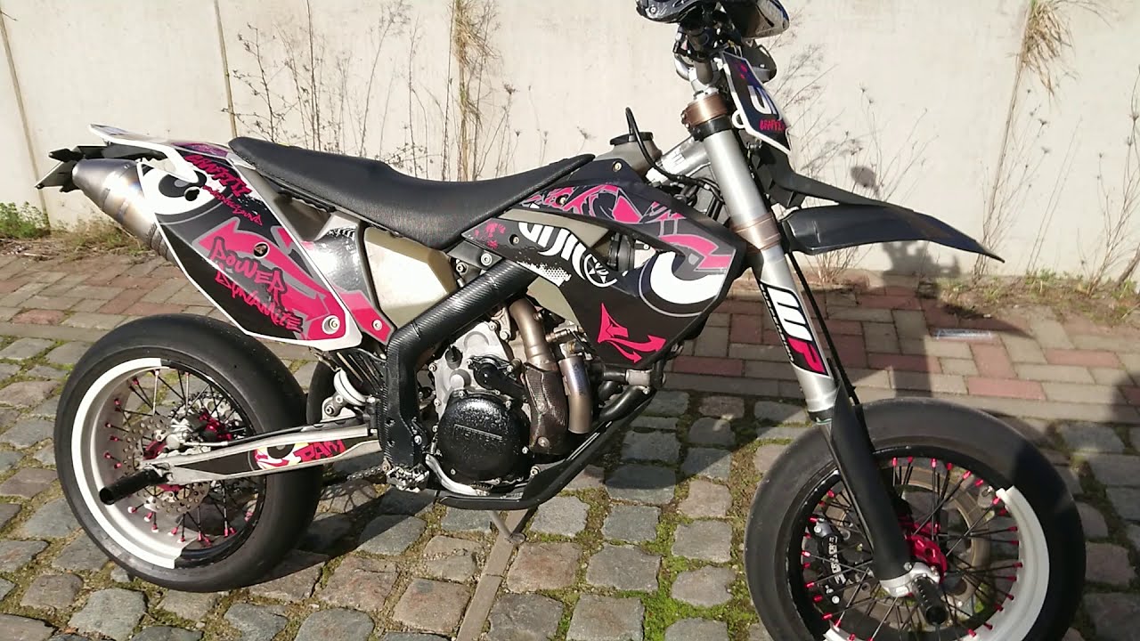 Husaberg FS570 full akra - Start + sound