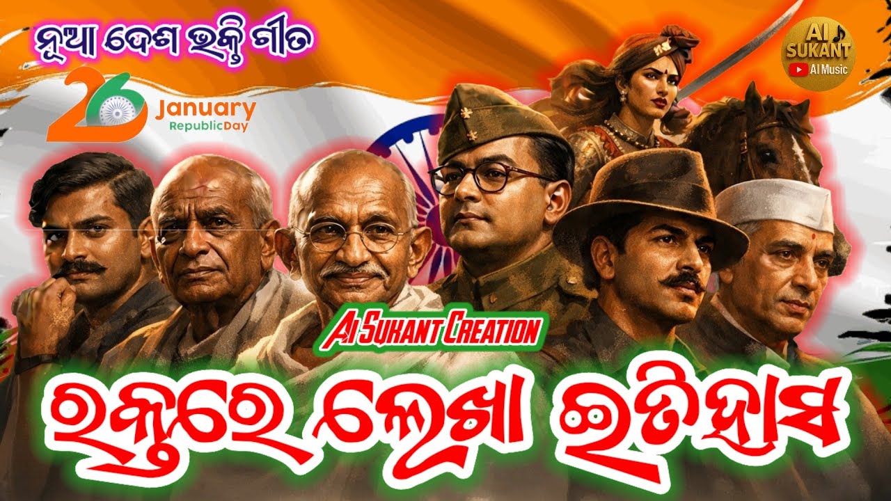ରକ୍ତରେ ଲେଖା ଇତିହାସ 🇮🇳 || ନୂଆ ଦେଶ ଭକ୍ତି ଗୀତ 2026 | Republic Day Song #26january #aisukant @AiSukant37