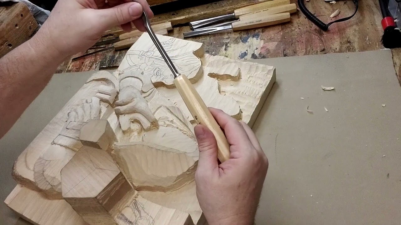 Carving an Epic Fantasy Out of Wood - Which Carving Gouges Do I Use? Wood Carving for Beginners
