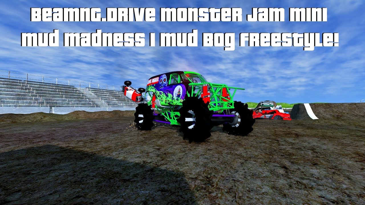 BeamNG.Drive Monster Jam Mini; Mud Madness 1 Freestyle!