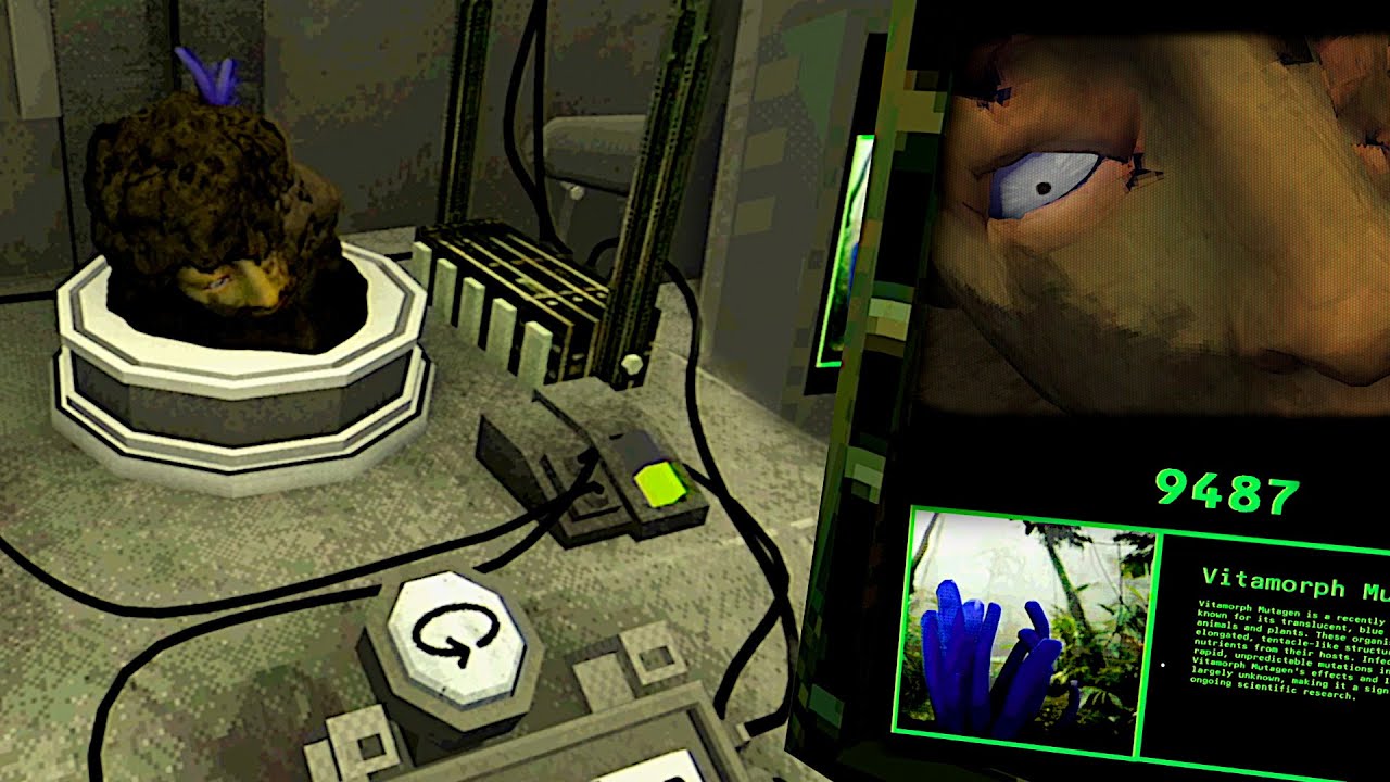 A Lifeform Researcher Discovers A Living Head In A Rock - Microbial Sector ALL ENDINGS
