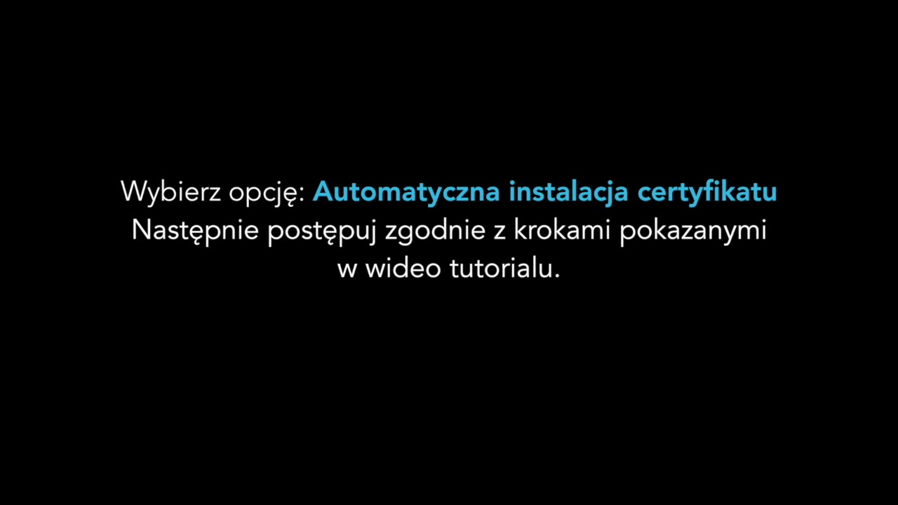 ePodpis Certum Instalacja certyfikatu kwalifikowanego