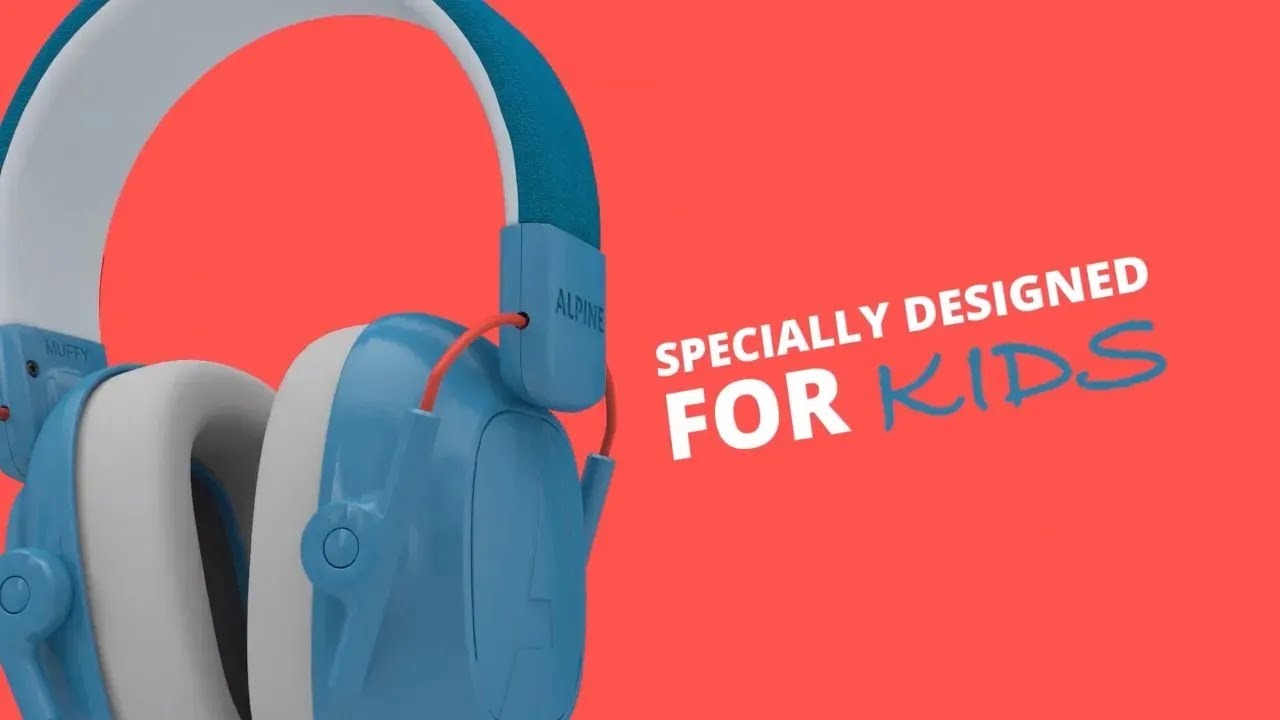 Alpine Muffy Kids Earmuffs | 25dB Hearing Protection That Helps Kids Focus