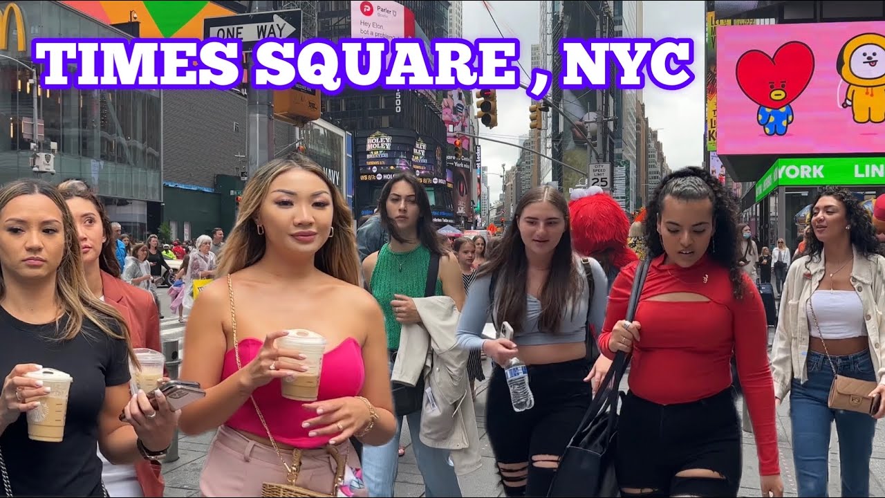 [4K]☀️Summer Walk in TIMES SQUARE,NEW YORK! June 12, 2022 #walking #newyork #timessquare