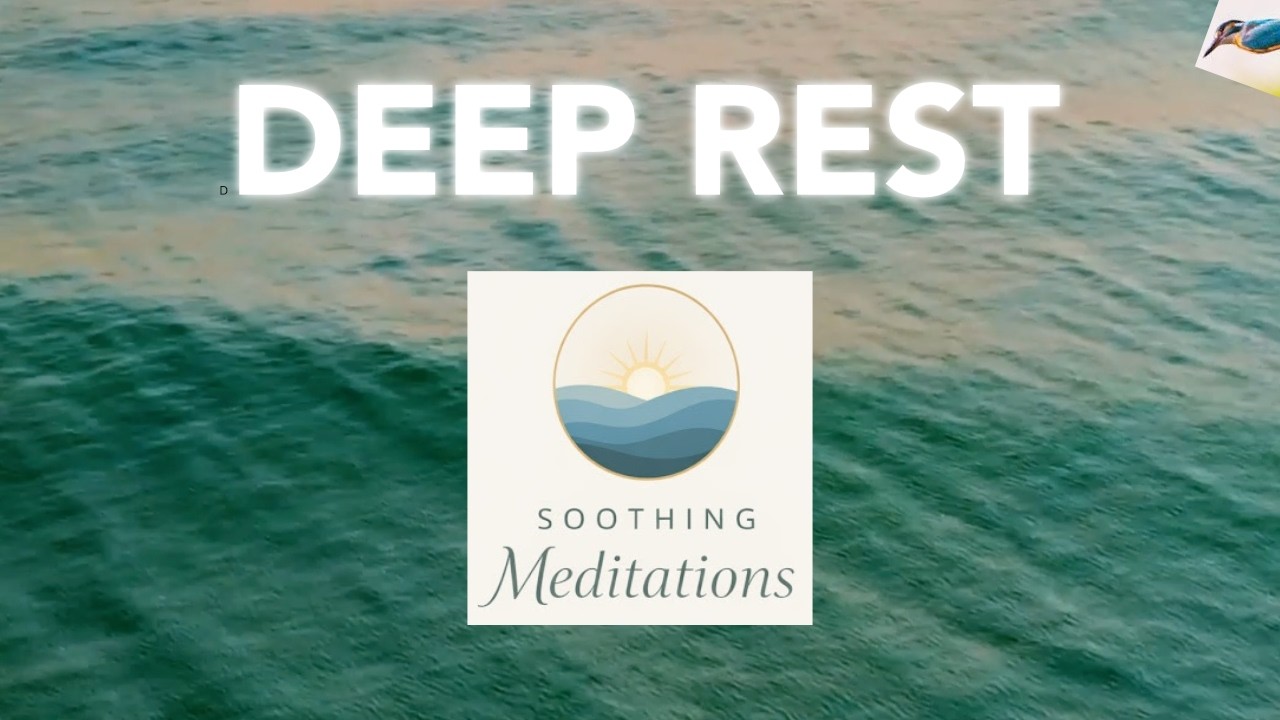 Soothing Meditation Music with Birds: Flying Over Peaceful Water (Healing Solfeggio Frequencies)