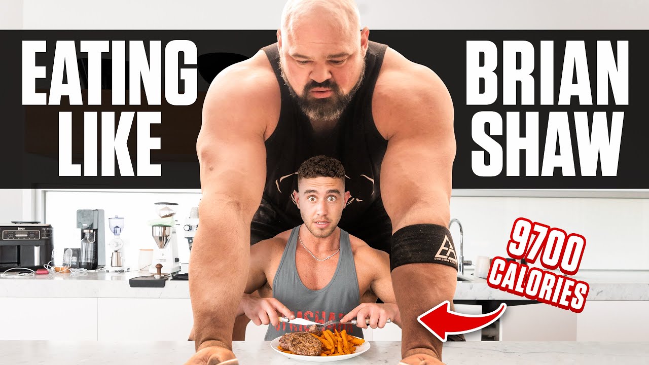 I ate like the WORLD'S STRONGEST MAN for 24 Hours | 9700 CALORIES  (Brian Shaw’s Diet)