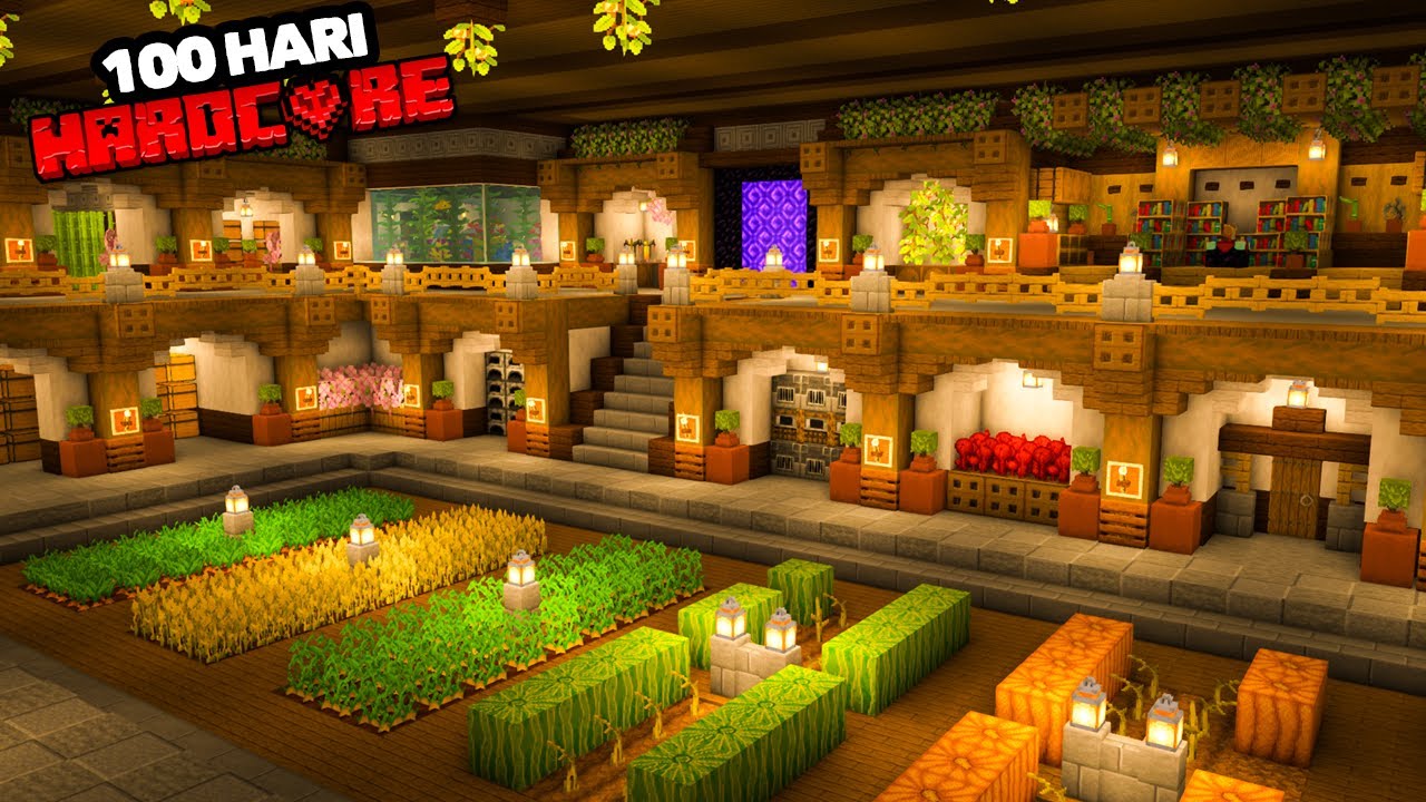 100 Hari Minecraft Hardcore Underground Base #100hariminecraft #minecraft