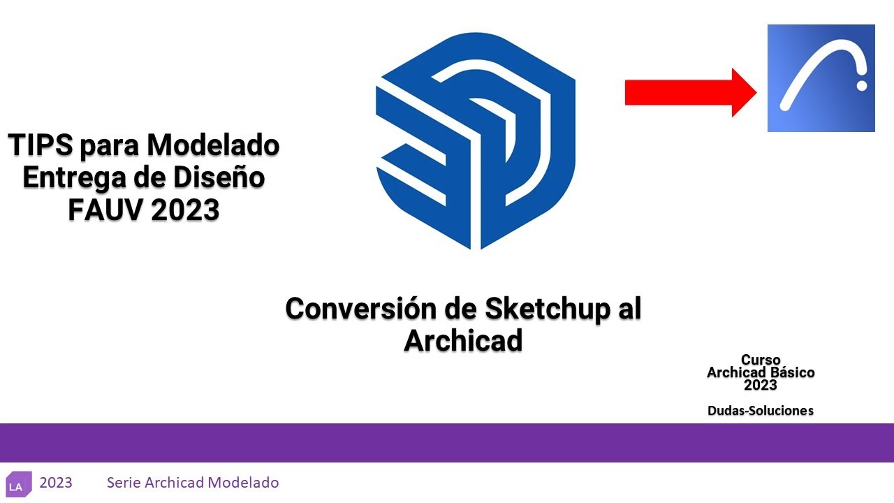 #archicad Conversion de Archivo Sketchup al Archicad