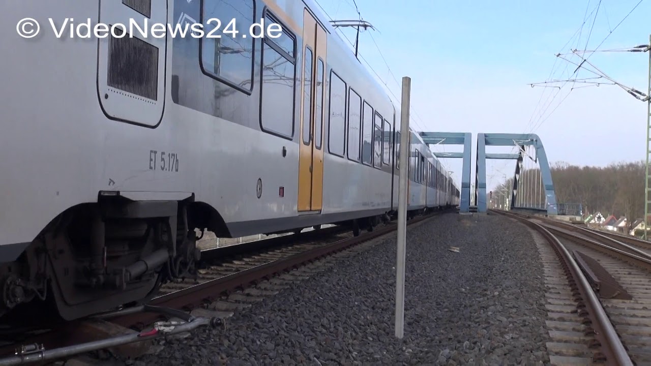19.02.2018 - VN24 - Zugunfall - Regionalzug rammt Eisenbahn-Draisine auf Gleisstrecke zwischen D...