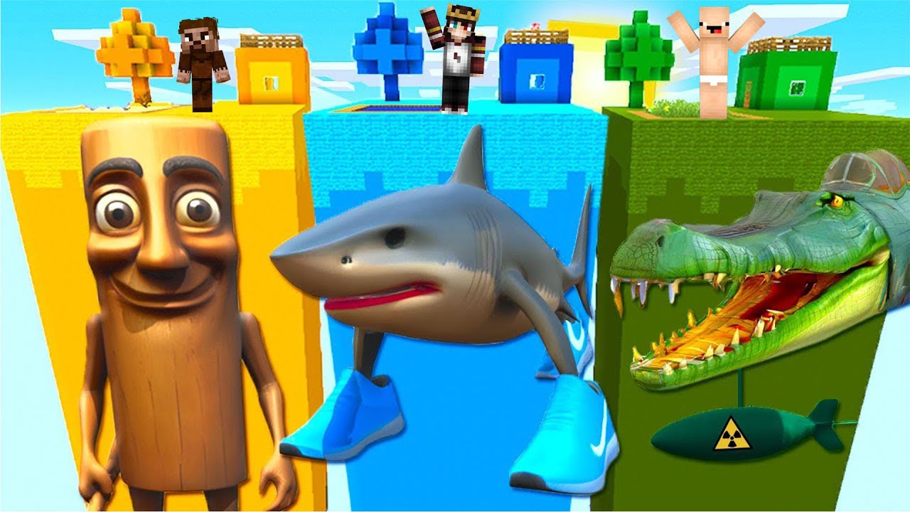 TUNG TUNG  SAHUR VS BOMBARDINO CROCODILO VS TRALALERO TRALALA KULE SAVAŞI 😱 - Minecraft