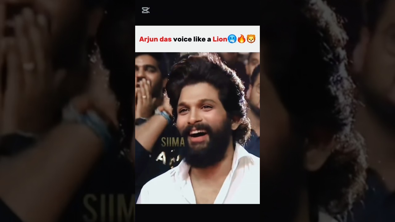 Arjun Das voice 🥶🔥!! #shorts #youtubeshorts #arjundas #alluarjun #rolex #voice #sigma #entry #rap