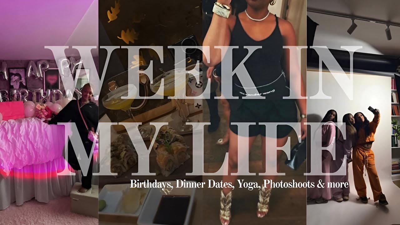 Vlogmas EXTRACURRICULAR WEEK IN MY LIFE | yoga, dinner dates, birthdays, photoshoots  & more 
