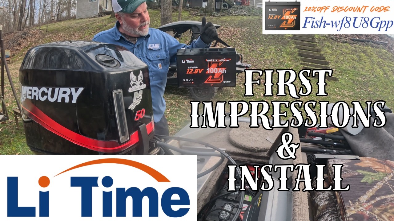 Li Time Battery Install and First Impression #LiTimeFishingFun #LiTimePower