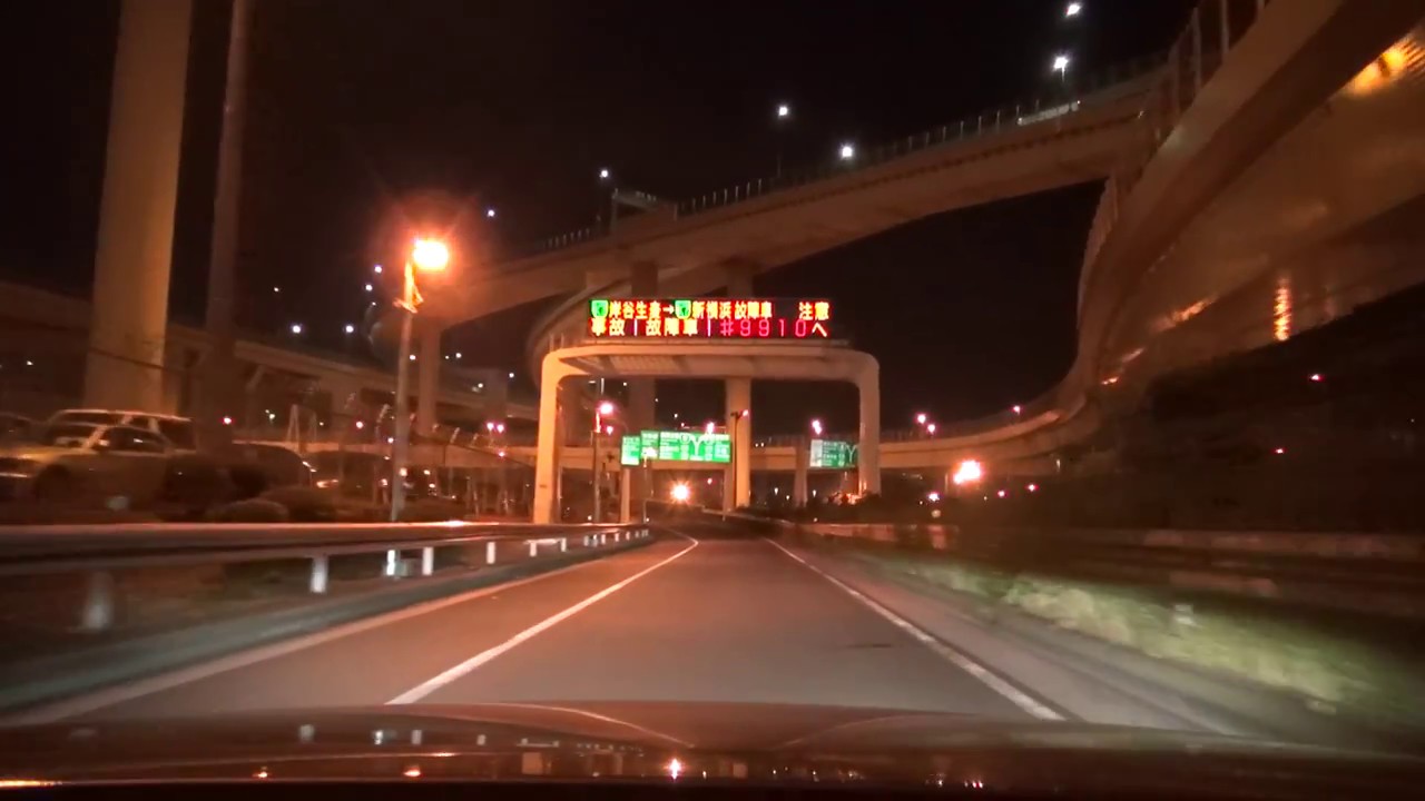 首都高速道路　湾岸線　大黒PA　⇒　常磐自動車道　三郷IC/JCT　2017/08/06