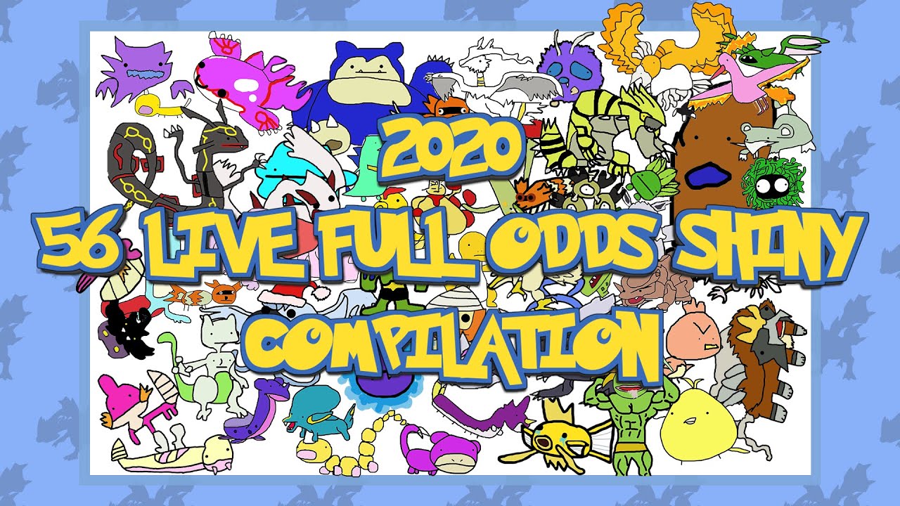 56 LIVE FULL ODDS SHINY COMPILATION (2020) - GrainOfRiceHD
