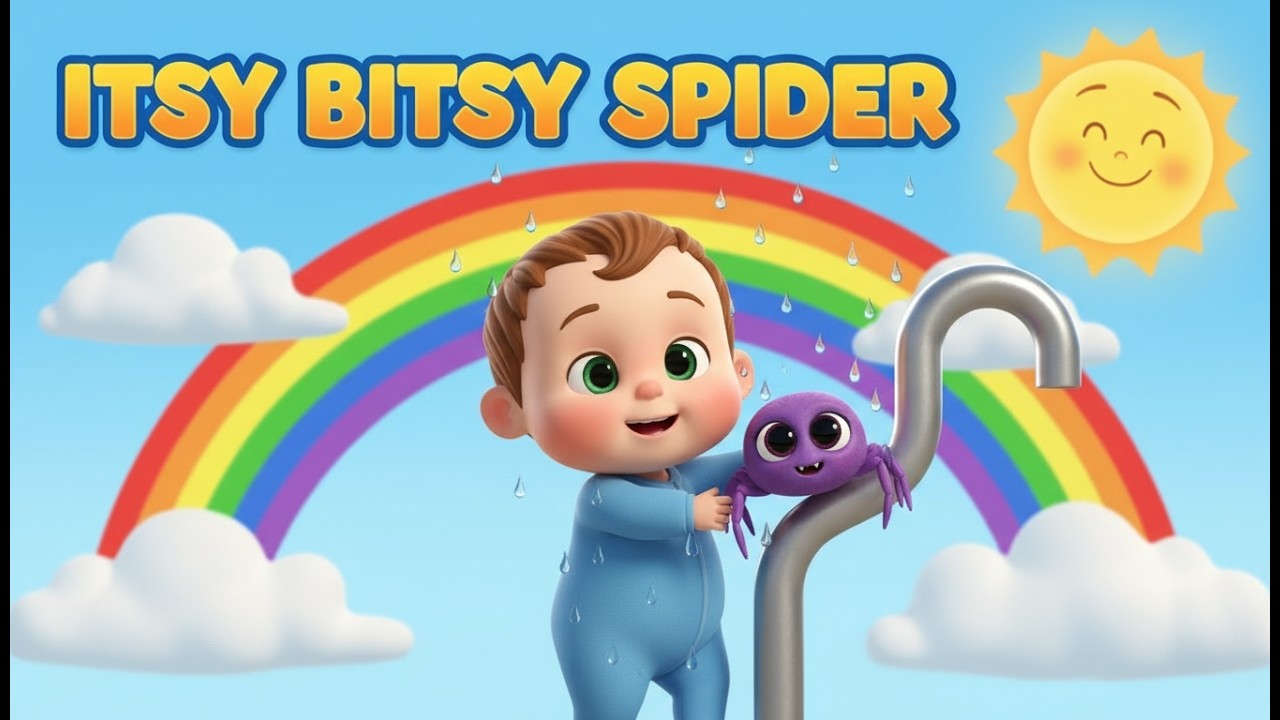 Itsy Bitsy Spider 🕷️ | Cute Baby Nursery Rhymes & Kids Songs