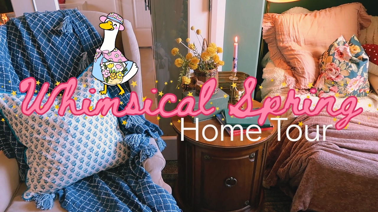 Whimsical Spring Home Tour 🌷 Thrifted Decor & Cozy Styling Ideas