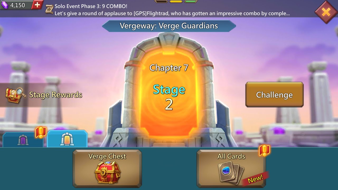 Lords Mobile Vergeway Chapter 7 stage 2