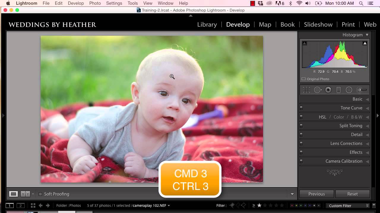 Lightroom Tutorial - Baby Skin Tone