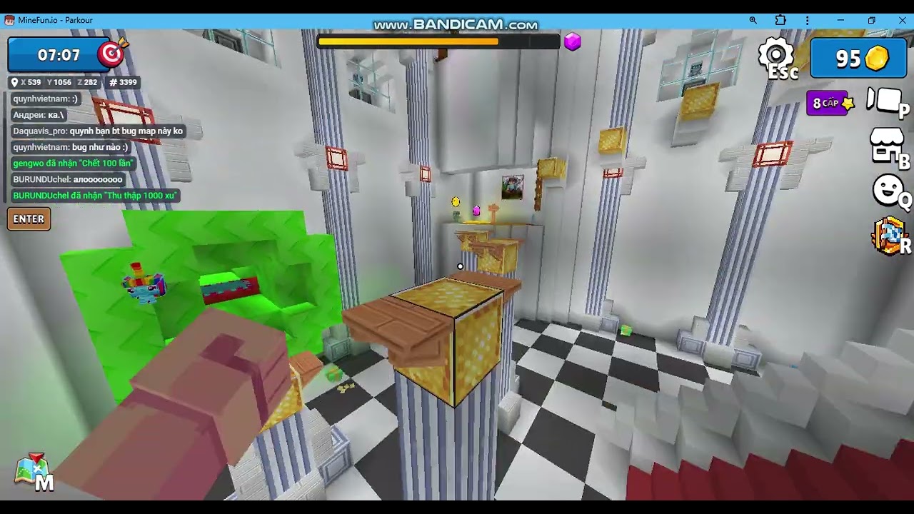 Minefun.io parkour map của Homie / So beautiful