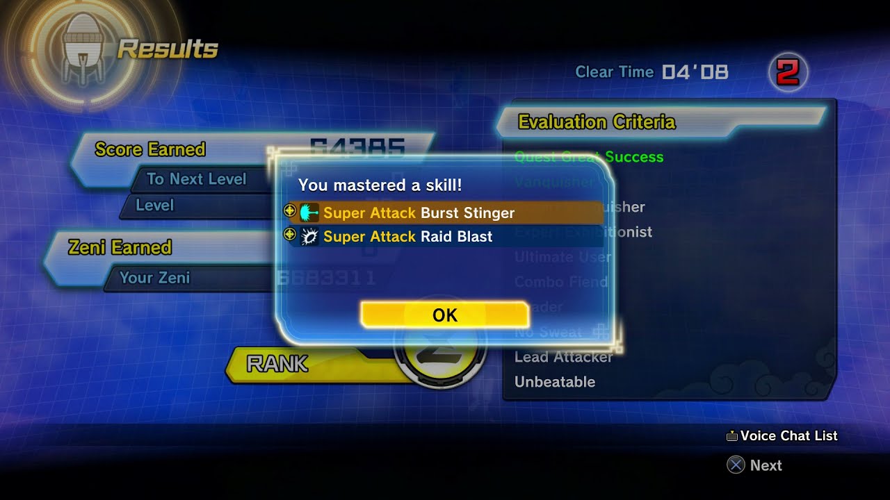 How To Unlock Burst Stinger and Raid Blast In Dragon Ball Xenoverse 2