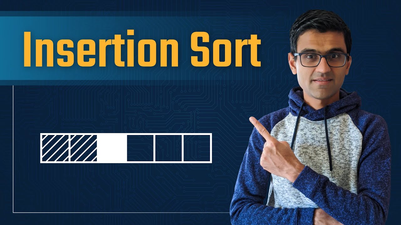 Сортировка вставкой — Учебник по структурам данных и алгоритмам Python #16