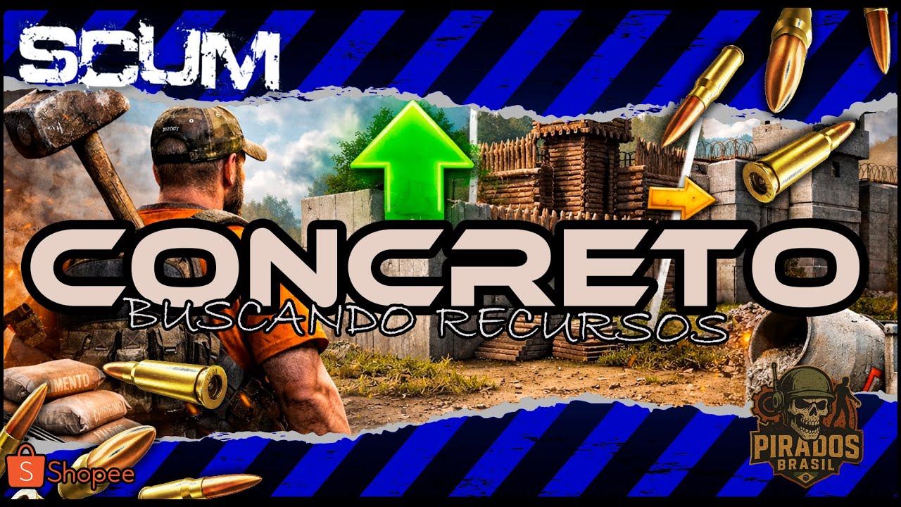 QUALQUER ERRO É MORTE | FARM DE RECURSOS NO SCUM PVP #scum