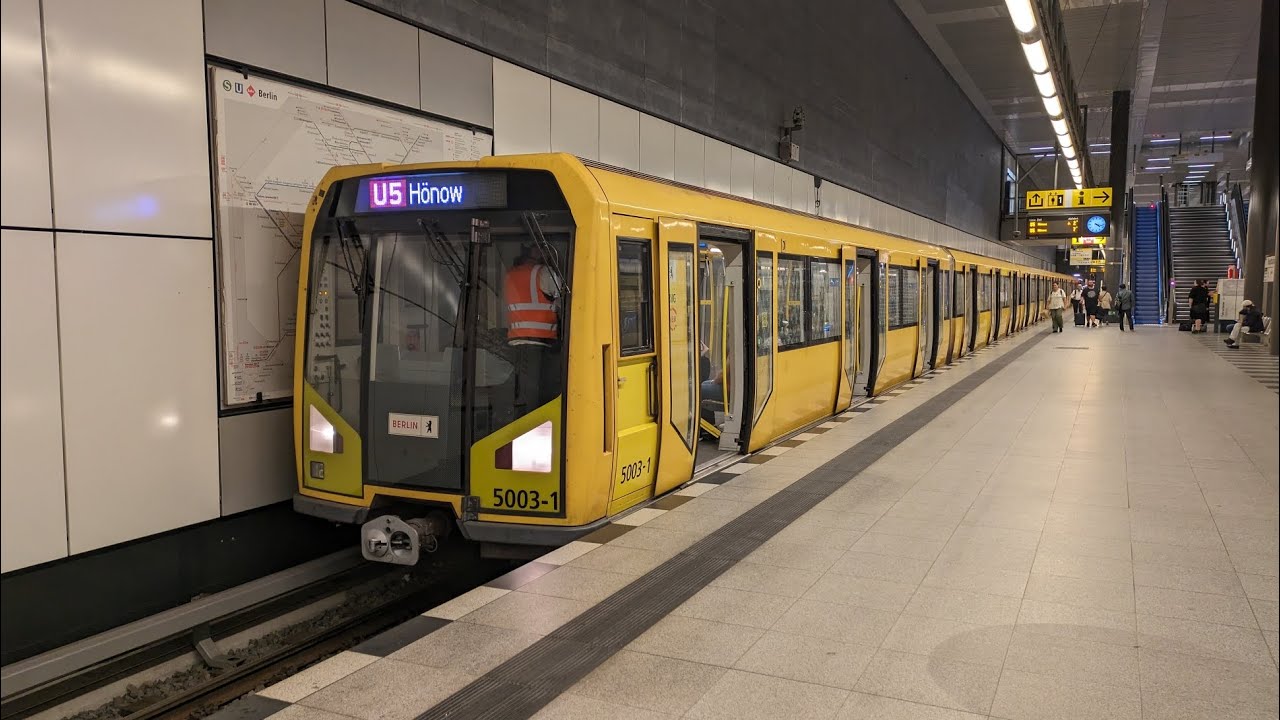 U-Bahn Berlin|Mitfahrt im H97 auf der U5 von Hauptbahnhof bis Hönow