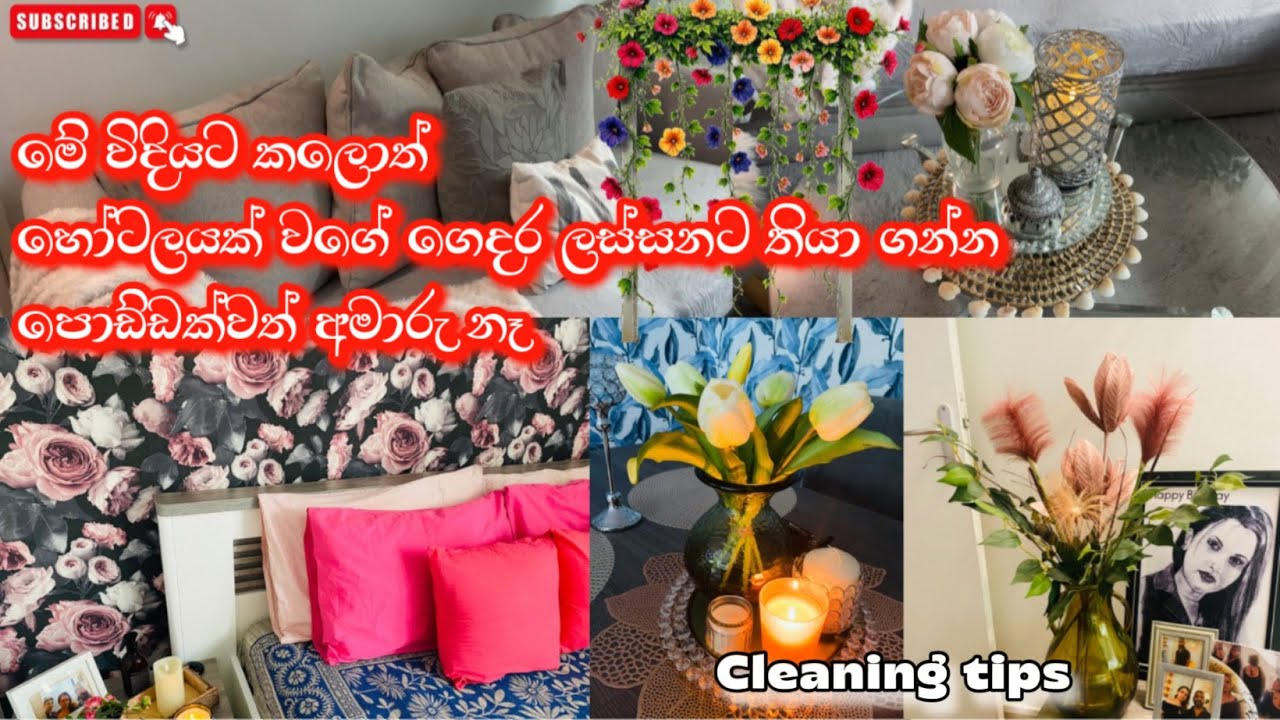 මේ විදියට කලොත් මුලු ගෙදරම හිතා ගන්න බැරි වෙනසක් වෙයි/Best Cleaning Tips Sinhala/Fr.Diaries 🇫🇷