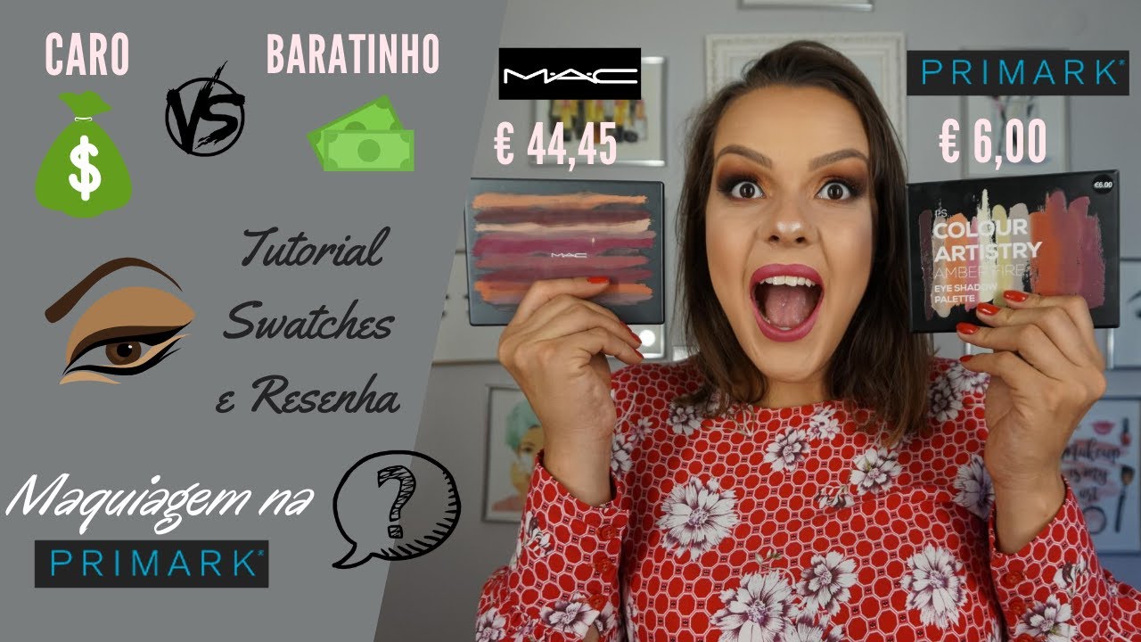 Make Cara X Baratinha - Duelo da Paleta da MAC X Primark
