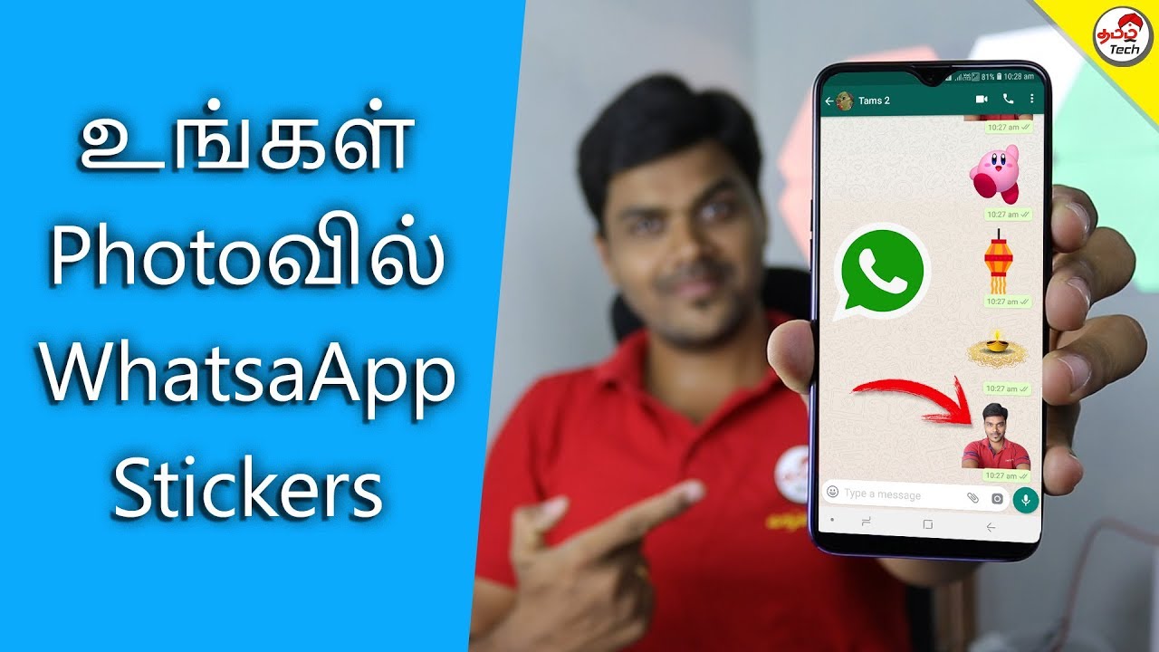 Create your own Whastapp Stickers for FREE (EASY way) | Tamil Tech