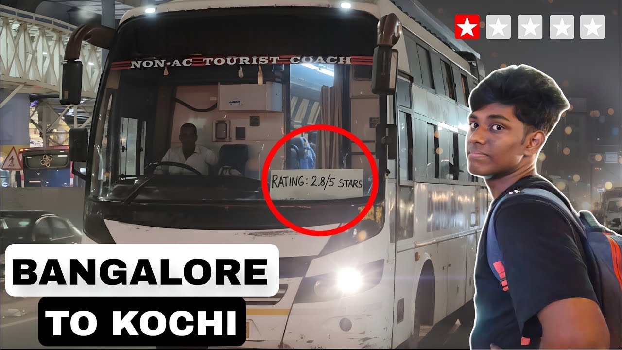 Going to KOCHI in one of the least rated Bus !🥲😵‍💫 (2.8/5) 